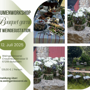 Seminar Blumenworkshop Bouquet garni mit Weindegustation