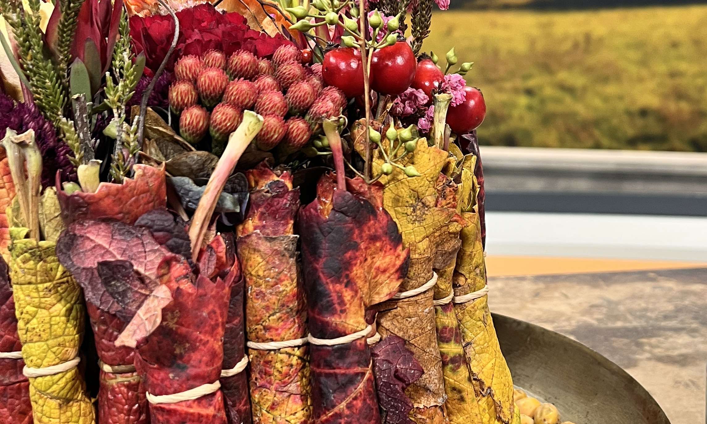 Weinlaub-Blätter Workshop im Weingut Bohnenstiel – Bild 3