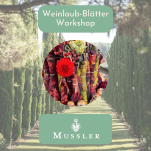 Weinlaub-Blätter Workshop im Weingut Mussler